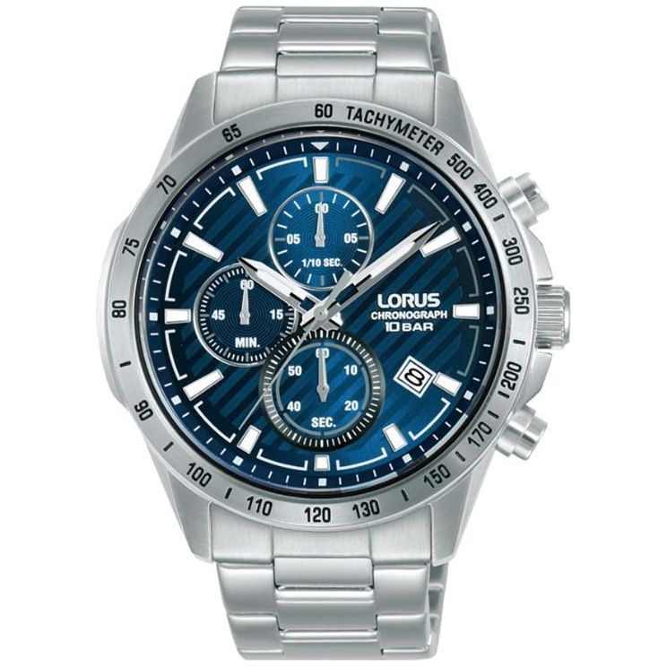 Lorus men's blue dial chronograph sales watch